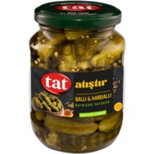4 Adet Tat Ballı & Hardallı Kornişon Turşusu 350 G