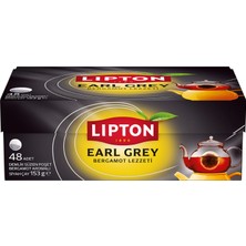 5 Adet Lipton Earl Grey Demlik Poşet Çay 48'li 153 G