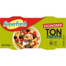 5 Adet Superfresh Ekonomik Zeytinyağlı Ton Balığı 2 x 135 G