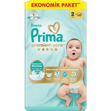3 Adet Prima Premium Care Ekonomik Süper 2 Beden 4-8 kg  60'lı