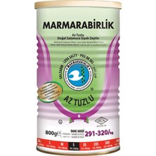 3 Adet Marmarabirlik Az Tuzlu Doğal Salamura Siyah Zeytin 800 G