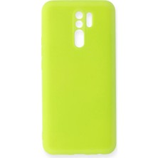 Elivora Xiaomi Redmi 9 Kılıf Nano Içi Kadife Silikon - Sarı