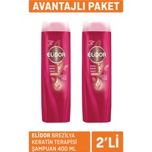3 Adet Elidor Brezilya Keratin Terapisi Şampuan 2 x 400ML