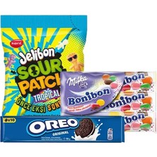 4 Adet Jelibon Spk Kids, Oreo Classic ve Milka Bonibon Paketi