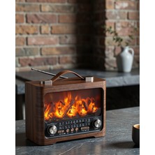 Hcc Trend LED Şömine Efektli Kablosuz Hoparlör UCZZZFP821-2