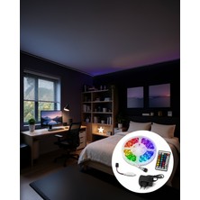 Hcc Trend 5 Metre Rgb Şerit LED 2835 Smd 54 Led/m Uzaktan Kumandalı Dekoratif Aydınlatma