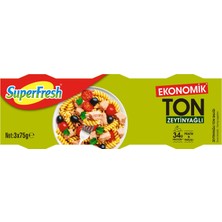 5 Adet Superfresh Ekonomik Zeytinyağlı Ton Balığı 3 x 75 G