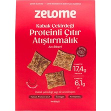 4 Adet Zelome Acı Biberli Proteinli Çıtır Atıştırmalık 80 G