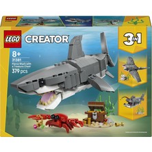 2 Adet LEGO Creator Acımasız Köpek Balığı Hazineli Sandık 31381