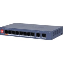 Marka Kolik Dahua CS4010-8ET2GT-60 8 Port 10/100 + 2 Port Gıgabıt Uplınk Cloud Yönetilebilir 60 W Poe Metal Kasa Swıtch