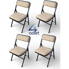 Hey Modüler Mobilya Hey Katlanır Kahve Kamp Sandalyesi Piknik Sandalyesi 4'lü