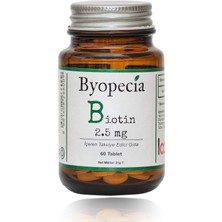 Biotin 2.5mg 60 Tablet (Saç Dökülmesi ve Tırnaklar Için)