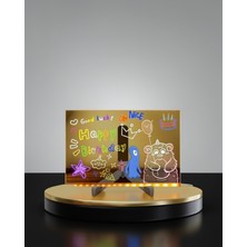 Hcc Trend USB Bağlantılı LED Akrilik Çizim ve Not Tahtası