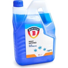 Burtech Mavi Antifriz -56°c 3 Litre Radyatör Motor Soğutma Sıvısı