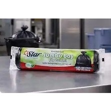 Bezos Star Endüstriyel Jumbo Boy Çöp Torbası 80X110 cm 10 Adet