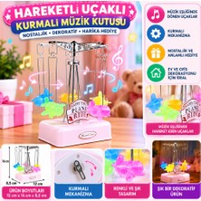 Marka Kolik Hareketli Uçaklı Kurmalı Hediyelik Küçük Müzik Kutusu Aleti