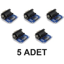 Devremarkt 5 Adet RS232 To Ttl Modül MAX3232 Mini RS232 Ttl Çevirici Db9 Seri Port Uart Dönüştürücü Arduino