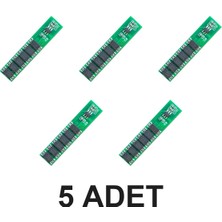 Devremarkt 5 Adet Bms 1s 15A Koruma Kartı 1s Lityum Pil Bms 3.7V 18650 Li-Ion Pil Koruma Devresi Batarya Koruma