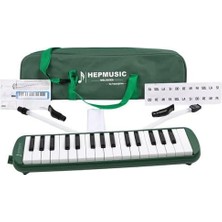 Gy Atelier 32 Tuşlu Bez Çantalı Zümrüt Yeşil Melodika (Yedek Ağızlıklı)