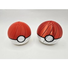 Marka Kolik Pokebal – 3D Baskı Segmentli Pokeball Dekoratif Küre-Kırmızı