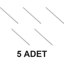 Devremarkt 5 Adet 3mm x 100MM Mil Çelik Çubuk Aks Metal Şaft Rc Araba Robot Model Uçak Tekerlek Dişli Kasnak