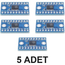 Devremarkt 5 Adet TXS0108E 8 Kanal 2 Yönlü Lojik Seviye Dönüştürücü I2C Spı Uart Sd Kart 1.8V 3.3V 5V Uyumlu Çift Bi-Directional Logic Level Shifter Converter