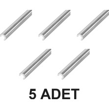 Devremarkt 5 Adet 2mm x 100MM Mil Metal Mil Çelik Çubuk Aks 2mm Mil Rc Araba Robot Oyuncak Model Uçak Tekerlek Mili