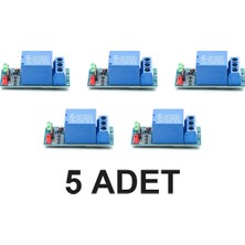 Devremarkt 5 Adet 1 Kanal 5V Röle Modül Arduino Röle Kartı 5V Röle Relay Modül ESP32 Akıllı Ev Lamba Priz Kontrolü