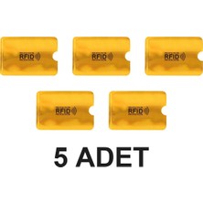 Devremarkt 5 Adet Temassız Kredi Banka Kimlik Kartı Koruyucu Kılıf Hırsızlık Önleyici Rfid Nfc Antistatik Alüminyum Metalize Poşet
