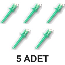 Devremarkt 5 Adet Kanca Tip Test Ölçme Soketi Mini Lehimsiz Tutucu Yakalayıcı Klips Yaylı Konnektör Lojik Analizör Osiloskop Multimetre Sinyal Jeneratörü Güç