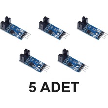 Devremarkt 5 Adet Motor Hız Sensor Modülü Optik Devir Dönme Ölçer Algılayıcı 6000RPM Enkoder Sürat Pozisyon Pals Sayıcı Ir Alıcı Verici Işık