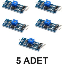 Devremarkt 5 Adet Ntc Termistör Sıcaklık Isı Sensör Modülü 20C - 80C Sıcaklık Termal Kontrol Anahtar Kartı Dijital Çıkış