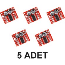 Devremarkt 5 Adet Mini L298N Motor Sürücü Modül MX1508 Çift Dc Motor Sürücü Kartı L298 Mini Arduino Robot Araba