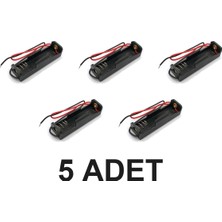 Devremarkt 5 Adet 1 Adet 1.5V Aa Kalem Pil Kutusu Yuvası Plasitk Pil Tutucu 13CM Kablo Oyuncak Araba Robot