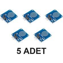 Devremarkt 5 Adet TTP223B Dokunmatik Sensör Modülü 1 Buton Kapasitif 1 Buton Algılayıcı