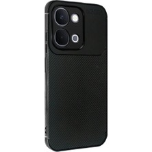 Ms Vivo Y31D Auto Karbon Kapak - Siyah