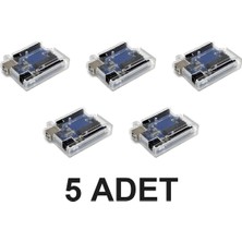 Devremarkt 5 Adet Arduino Uno R3 Plastik Pleksi Kutu Uno R3 Koruma Kutusu Arduino Kılıf Şeffaf Akrilik Kutu