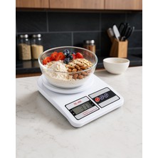 Teknodayım Dijital Mutfak Tartısı 10 kg Kapasiteli Net LCD Ekranlı Uuczhassastartı3-1
