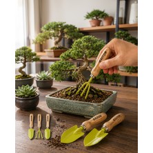 Teknodayım Bahçe El Aleti Seti Ergonomik Ahşap Saplı UCZZ3LÜBAHÇESETİ-3