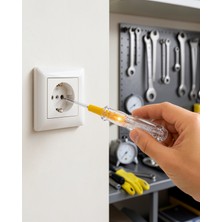 Teknodayım Elektrik Test Kalemi 110-220V Nikel Kaplı XUUCZZZJF508KALEM-2-1