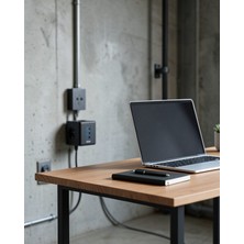 Teknodayım Akım Korumalı Küp Priz 3 Priz 3 USB