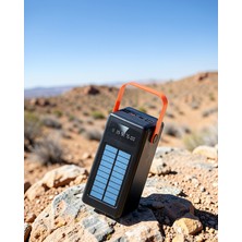 Teknodayım Solar Güneş Enerjili 80000 Mah Çok Girişli Hızlı Şarj Powerbank