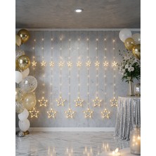 Teknodayım Dekoratif Yıldız Peri LED Perde 3x3 Metre Uczzzyıldızperiled-8