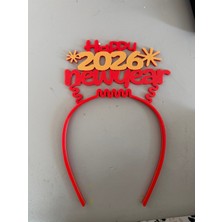 Marka Kolik 3D Baskı 2026 Happy New Year Yazılı Saç Bandı Yılbaşı Parti Aksesuarı (2027 Yapılabilir)