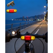 Teknodayım Bisiklet Far Seti Gece Sürüşü Için LED Ön ve Arka Işık