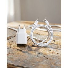 Teknodayım Şarj Seti 35W Usb-C ve Type-C To C Kablo Uyumlu iPhone 17 Pro Max
