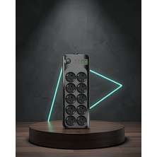 Teknodayım 10 Prizli Grup Priz USB Type-C Hızlı Şarj 2500W UCZZZ10LUPRİZ