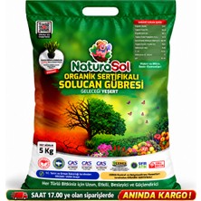 Naturasol® HAKİKİ Solucan Gübresi 5 Kg ( 8 Litre ) # CERES ORGANİK SERTİFİKALI # TÜM BİTKİLER : Sebze-Meyve, Çiçekler, Çim , İç & Dış Mekan, Süs Bitkileri