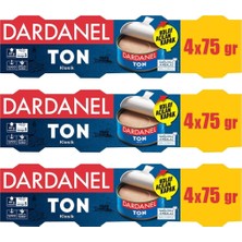TeknoKapsül Dardanel Ton Balığı Klasik, Ayçiçek Yağlı, Kolay Açılan Kapak, Bpa Içermez, 4X75 Gr, 3 Paket