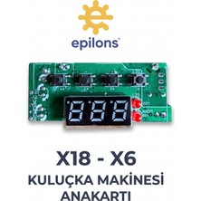 Marka Kolik Mx-18 Mx-6 Ev Tipi Mini Kuluçka Makinesi Anakartı Dijital Göstergeli Termostat ve Kontrol Kartı Yedek Parça ( Lisinya )
